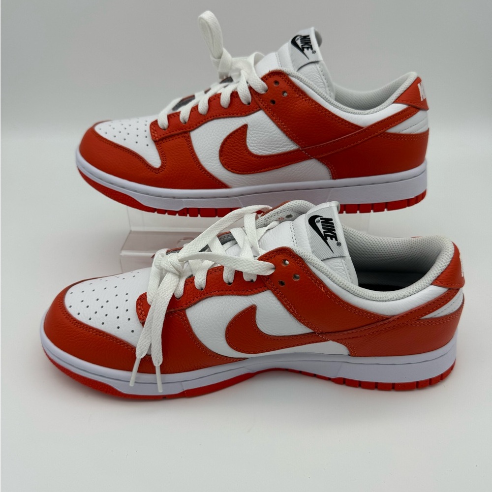 Nike Dunk Syracuse colors through Nike by You program. Never worn. Size 10.5